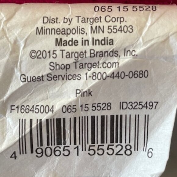 THRESHOLD Pink Embroidered Anchor White Blue Stripe Toss Pillow - Picture 13 of 15